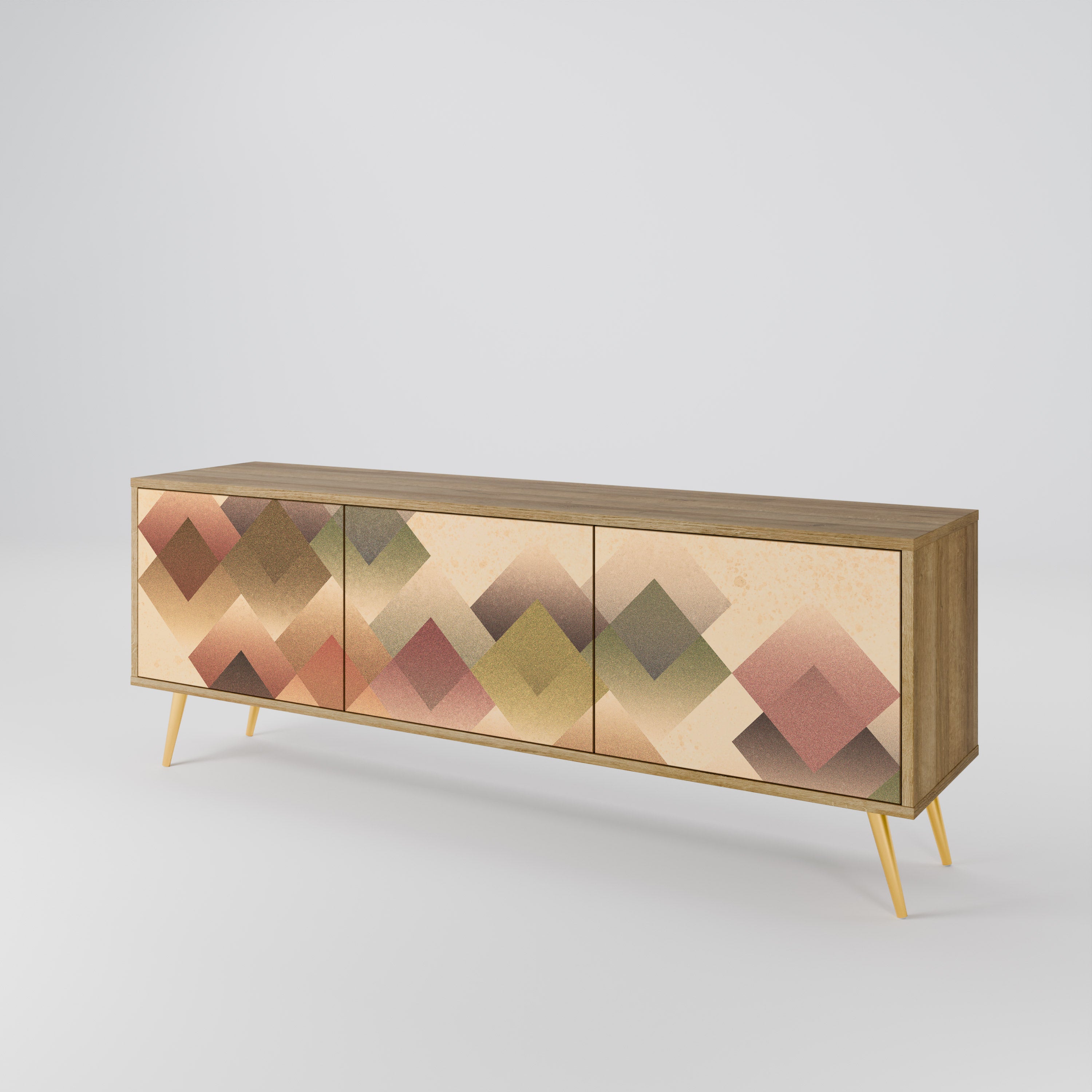 GEOMETRIC FUSION 3-Door TV Cabinet