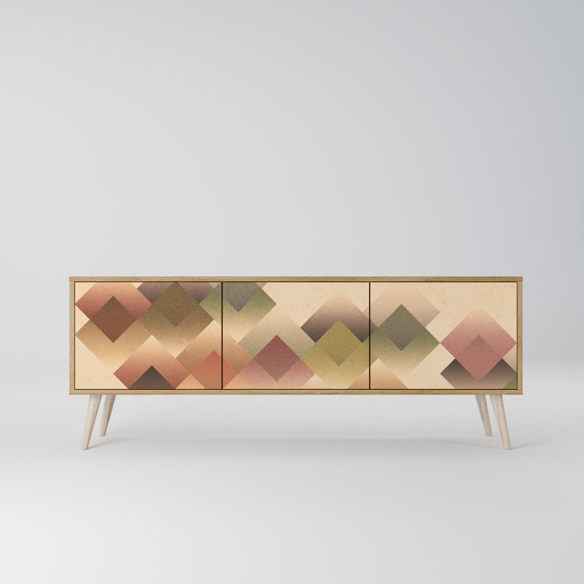 GEOMETRIC FUSION Mueble de TV de 3 Puertas