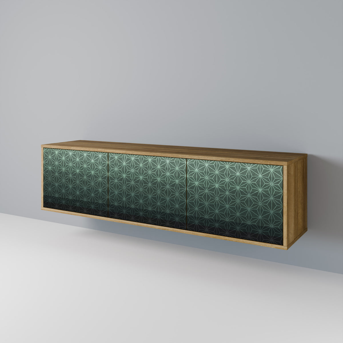 ORNAMENTAL GLIMMER Mueble de TV de 3 Puertas