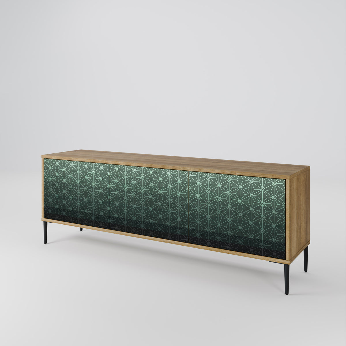 ORNAMENTAL GLIMMER Mueble de TV de 3 Puertas