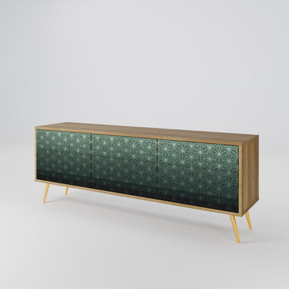 ORNAMENTAL GLIMMER Mueble de TV de 3 Puertas