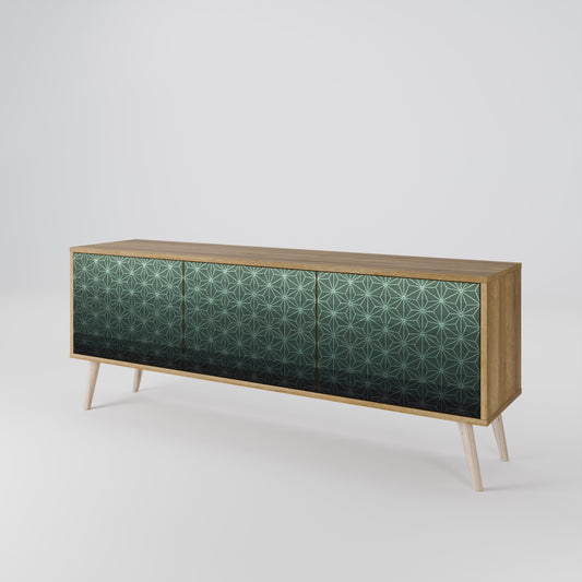 ORNAMENTAL GLIMMER Mueble de TV de 3 Puertas