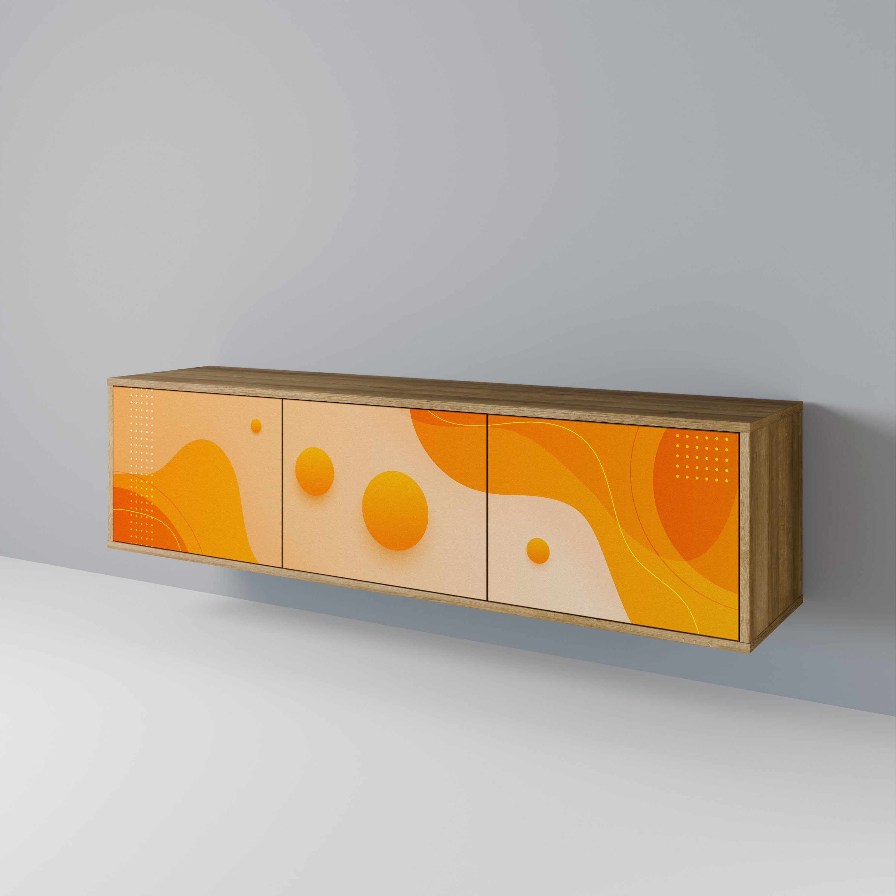 ORANGE ARRANGEMENT 3-Door TV Cabinet