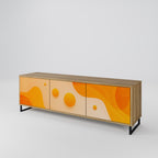 ORANGE ARRANGEMENT 3-Door TV Stand in Oak Effect