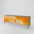 ORANGE ARRANGEMENT 3-Door TV Stand in Oak Effect