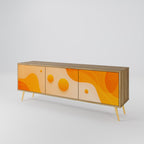 ORANGE ARRANGEMENT 3-Door TV Stand in Oak Effect