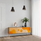 ORANGE ARRANGEMENT 3-Door TV Stand in Oak Effect