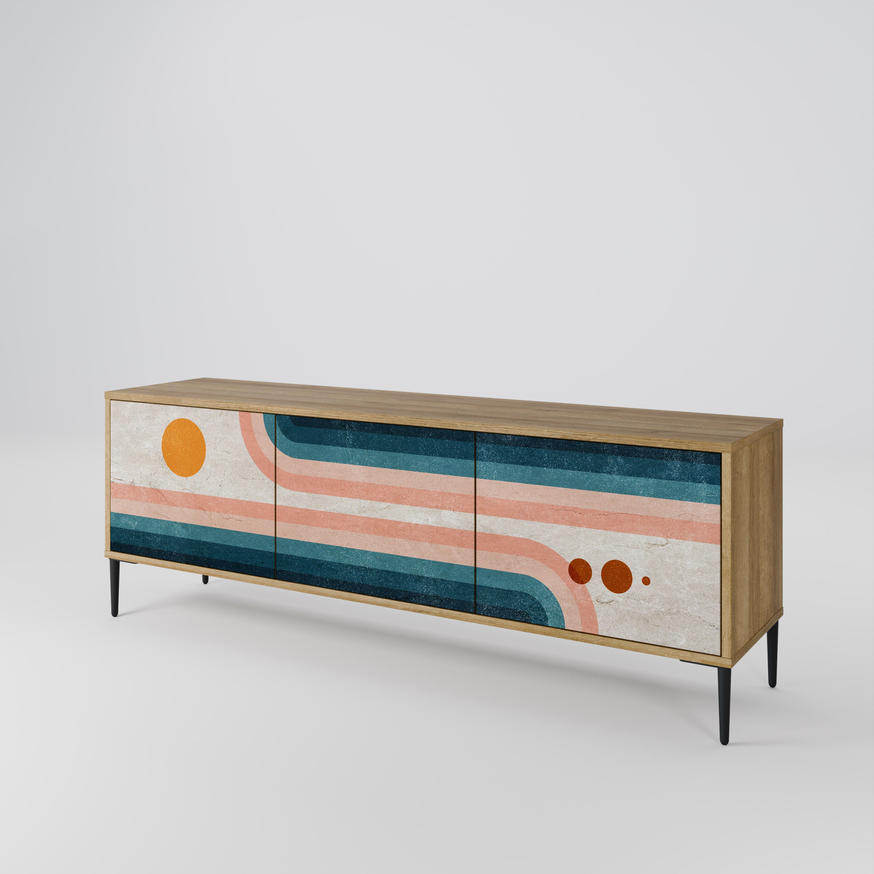 TWO HALVES 3-Door TV Cabinet