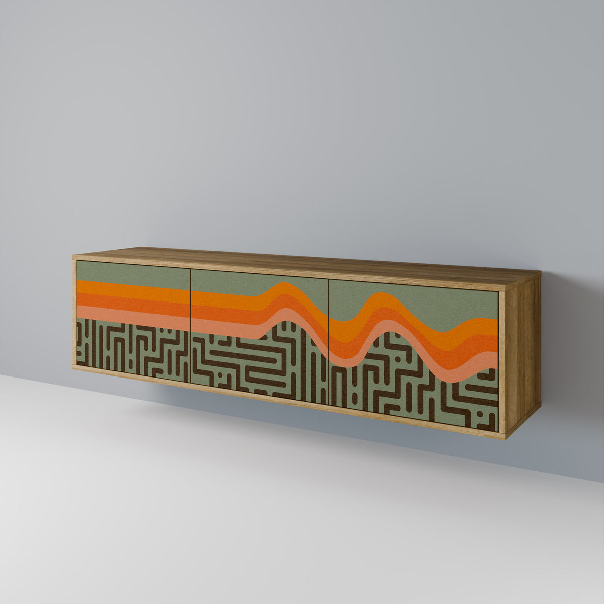 SIMPLE SOLUTIONS Mueble de TV de 3 Puertas