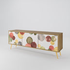 FLEETING HAPPINESS 3-Door TV Stand in Oak Effect