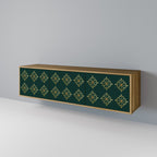 ROYAL MEDALLION 3-Door TV Stand in Oak Effect