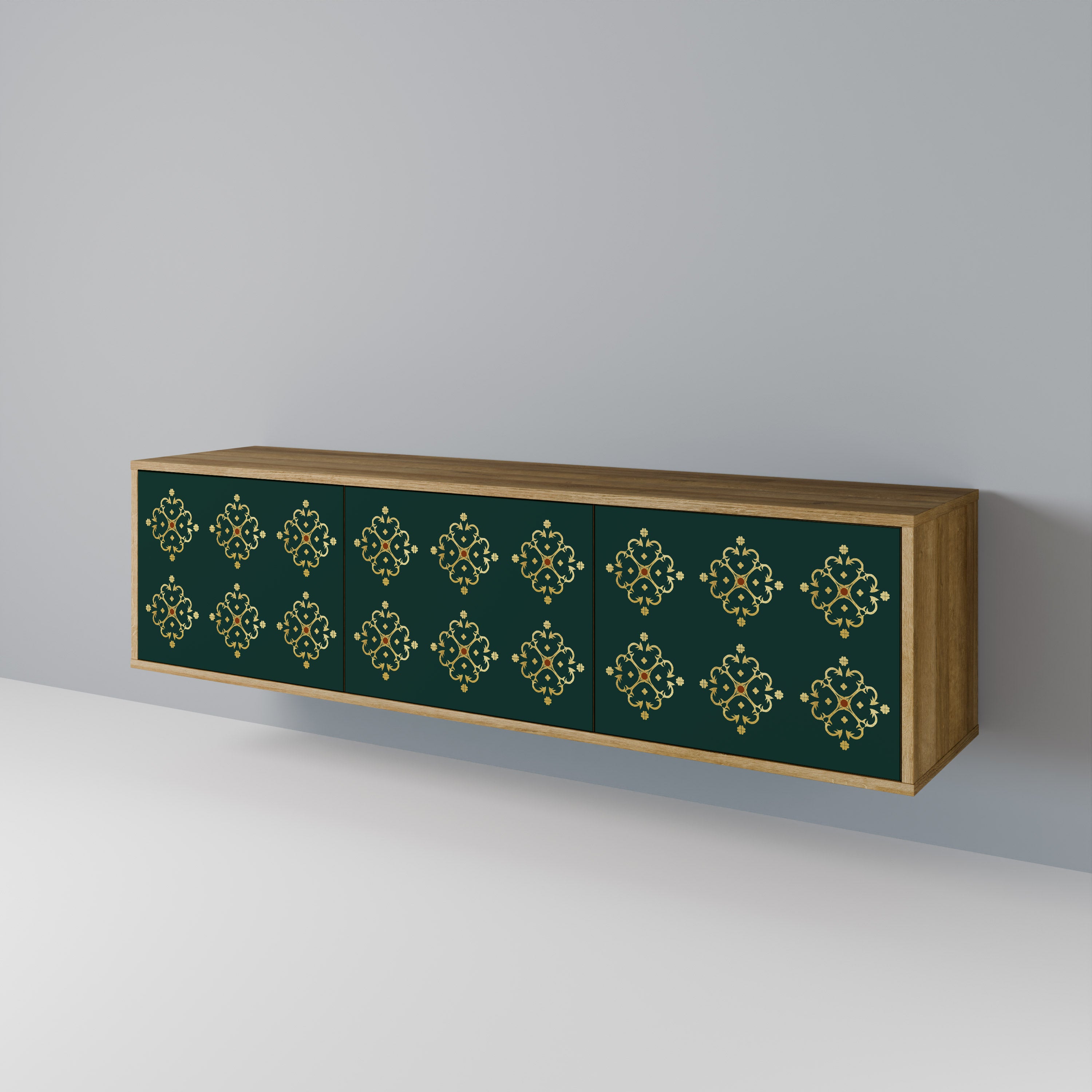 ROYAL MEDALLION Mueble de TV de 3 Puertas