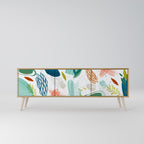 BOTANICAL HURRICANE 3-Door TV Stand in Oak Effect