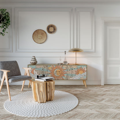 MYSTICAL STRUCTURE Mueble de TV de 3 Puertas