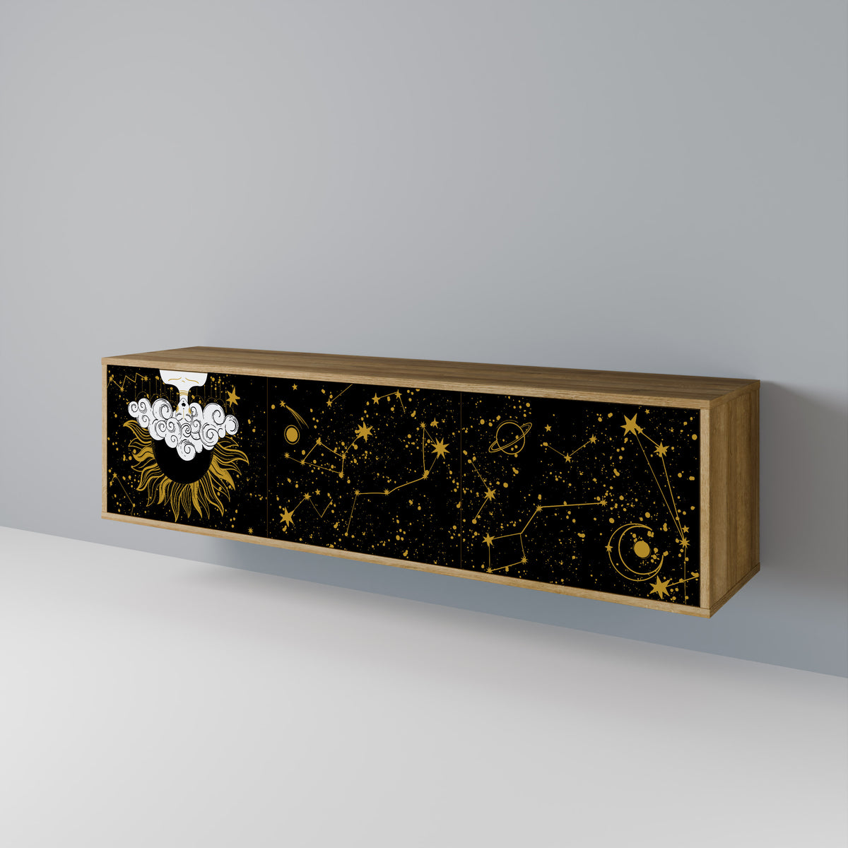 STELLAR CONSTELLATIONS Mueble de TV de 3 Puertas