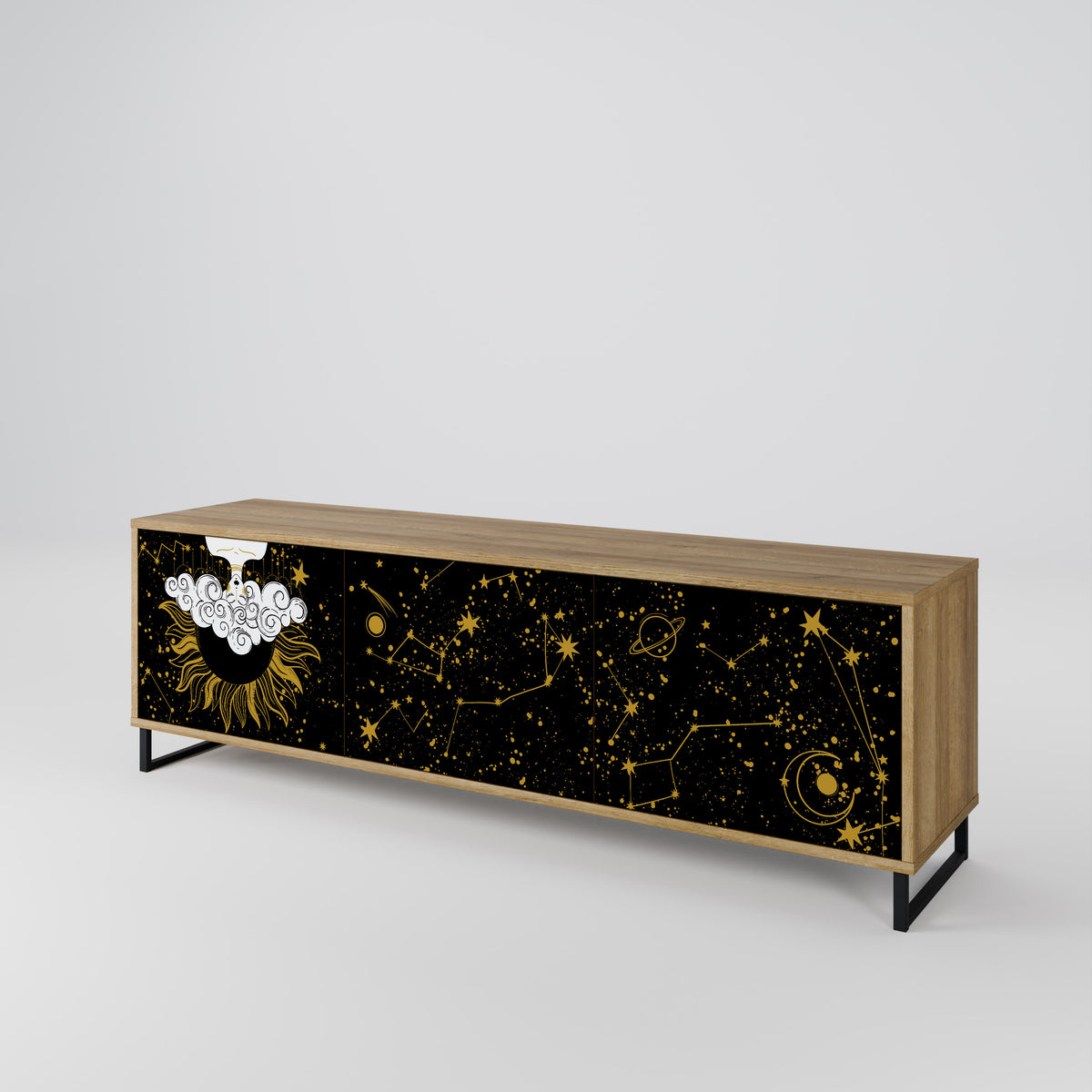 STELLAR CONSTELLATIONS Mueble de TV de 3 Puertas