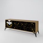 STELLAR CONSTELLATIONS 3-Door TV Stand in Oak Effect