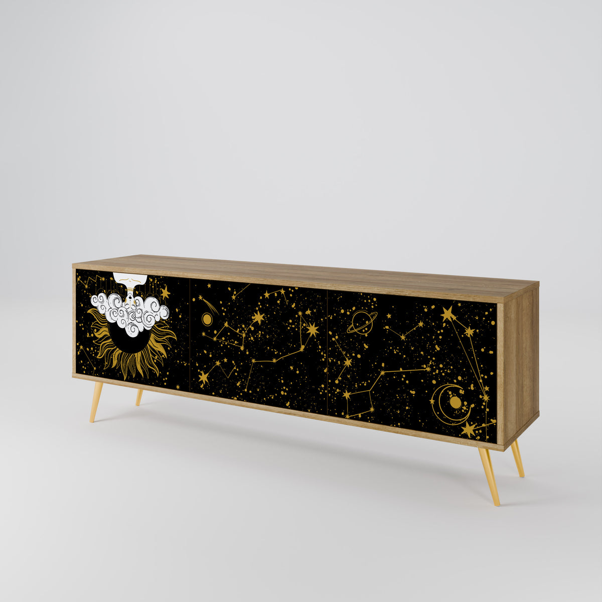 STELLAR CONSTELLATIONS Mueble de TV de 3 Puertas