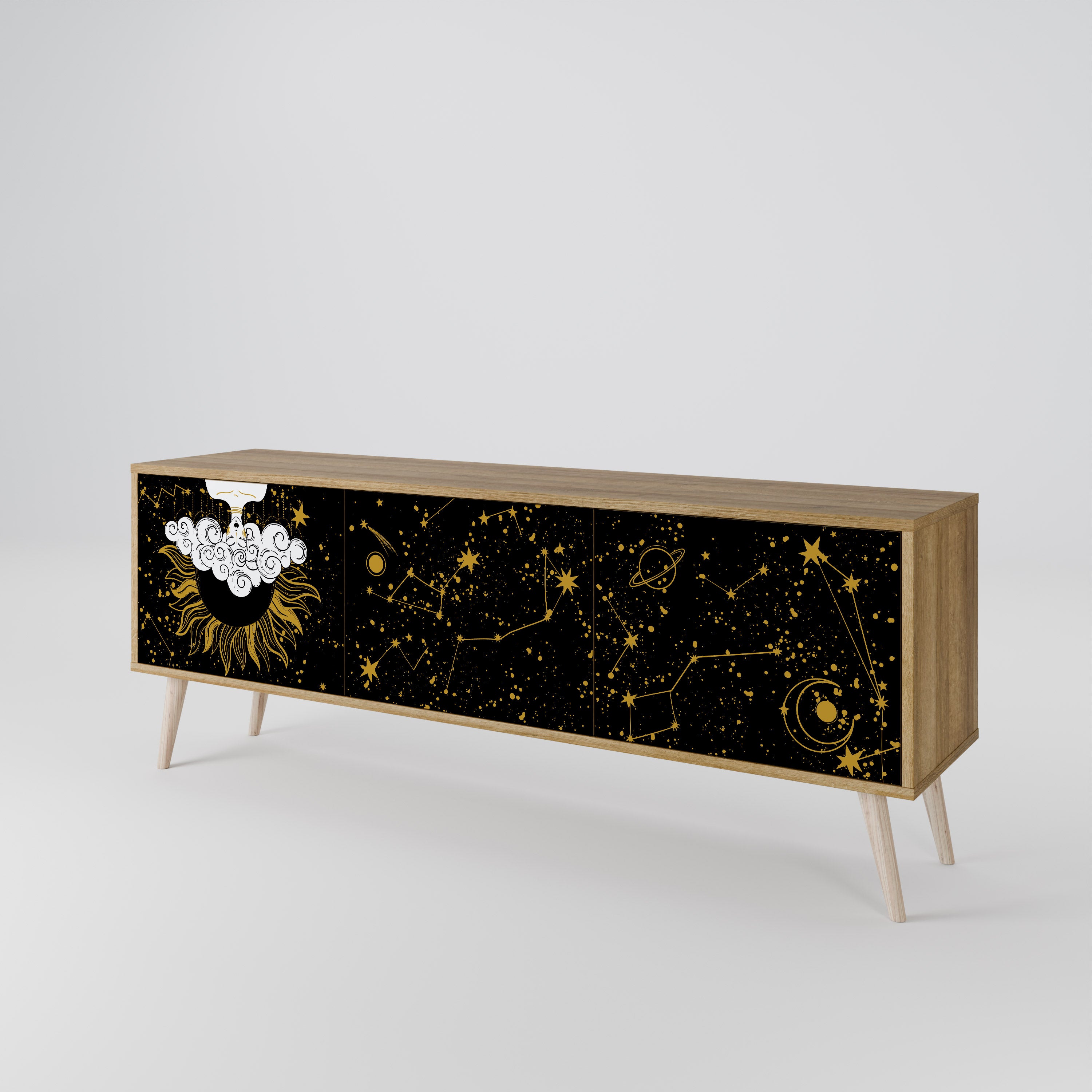 STELLAR CONSTELLATIONS Mueble de TV de 3 Puertas