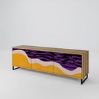 INDEPENDENT BORDER 3-Door TV Stand in Oak Effect