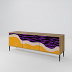 INDEPENDENT BORDER 3-Door TV Stand in Oak Effect