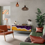 INDEPENDENT BORDER 3-Door TV Stand in Oak Effect