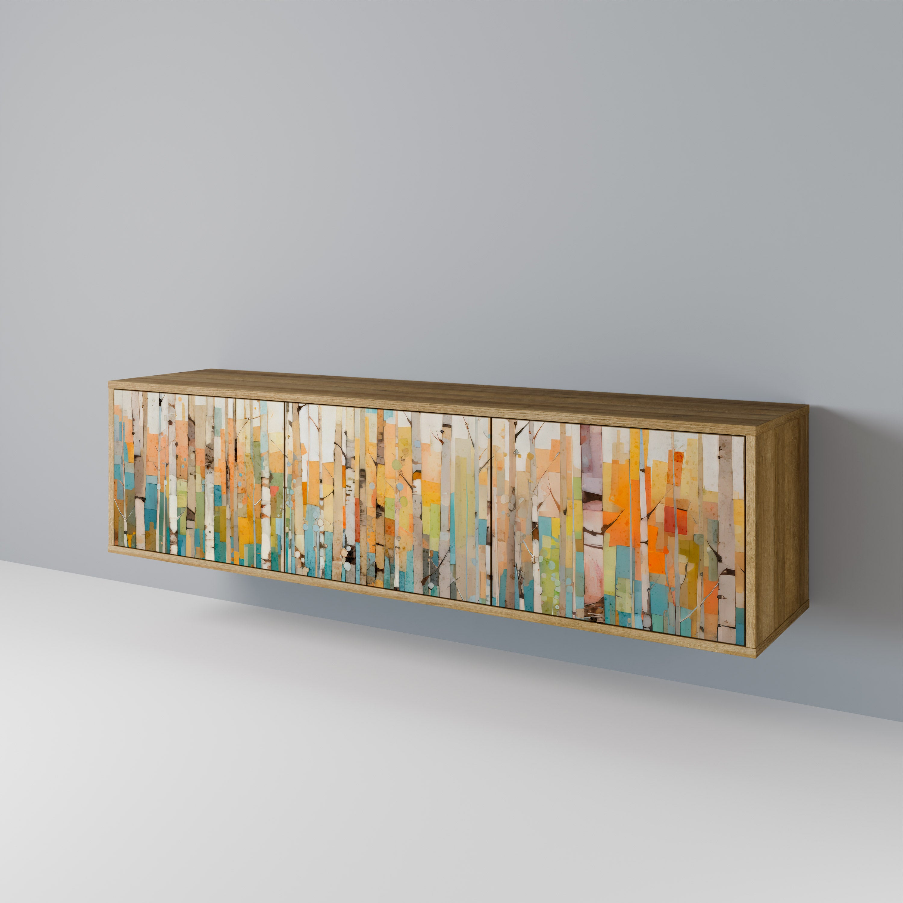 BIRCH KALEIDOSCOPE Mueble de TV de 3 Puertas