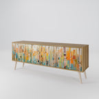 BIRCH KALEIDOSCOPE 3-Door TV Stand in Oak Effect