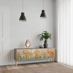 BIRCH KALEIDOSCOPE 3-Door TV Stand in Oak Effect