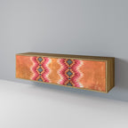 INDIAN FOLK 3-Door TV Stand in Oak Effect