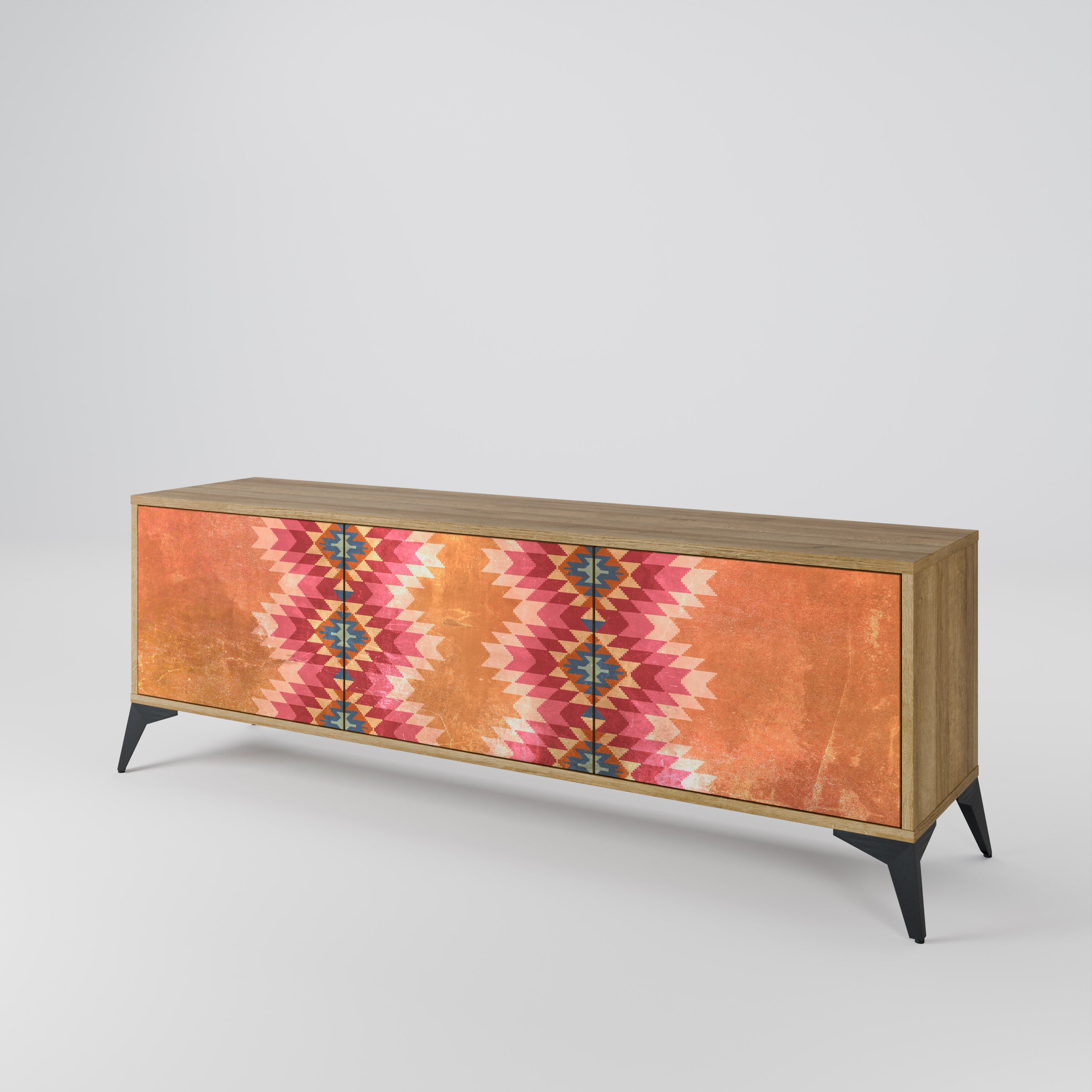 INDIAN FOLK Mueble de TV de 3 Puertas