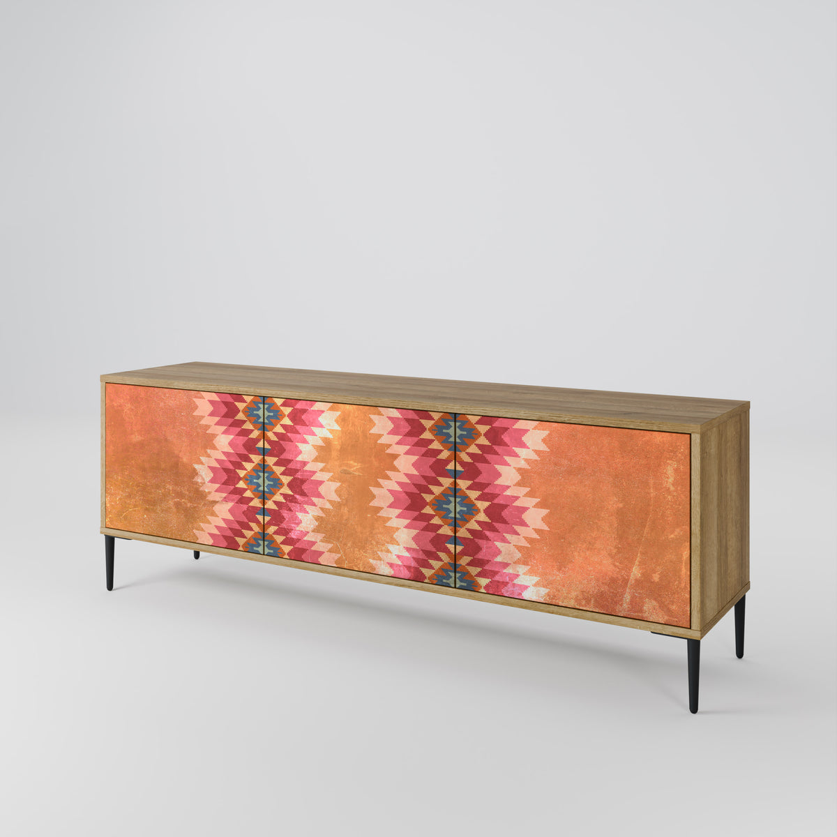 INDIAN FOLK Mueble de TV de 3 Puertas