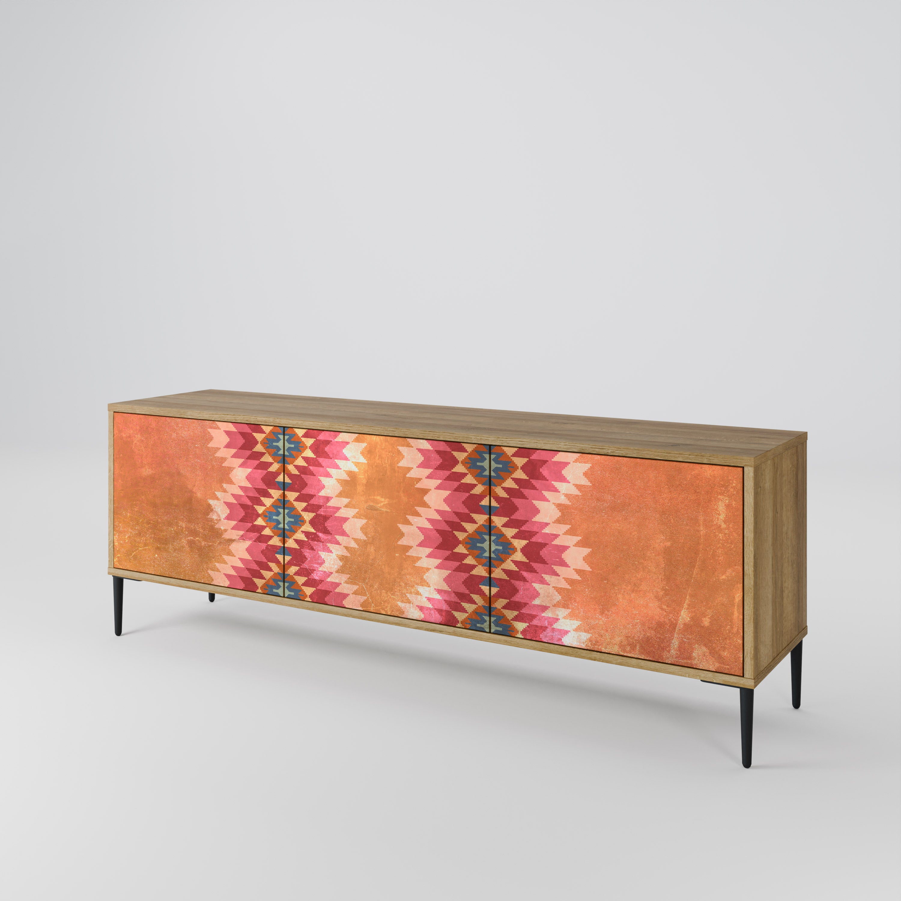 INDIAN FOLK Mueble de TV de 3 Puertas