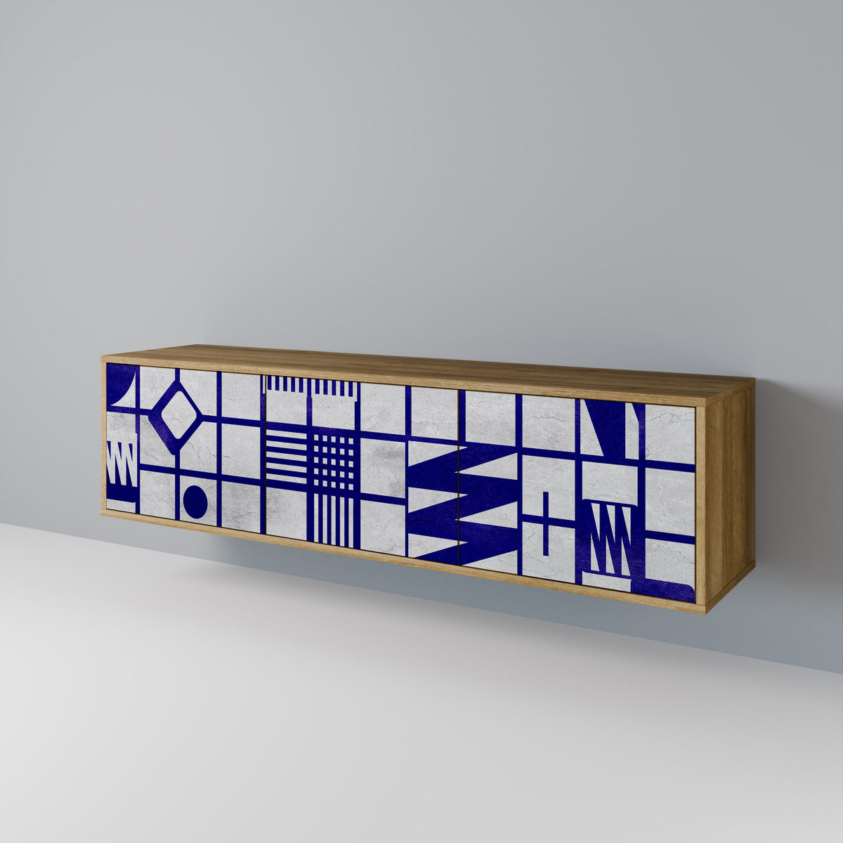 THE RIGHT PLACES Mueble de TV de 3 Puertas