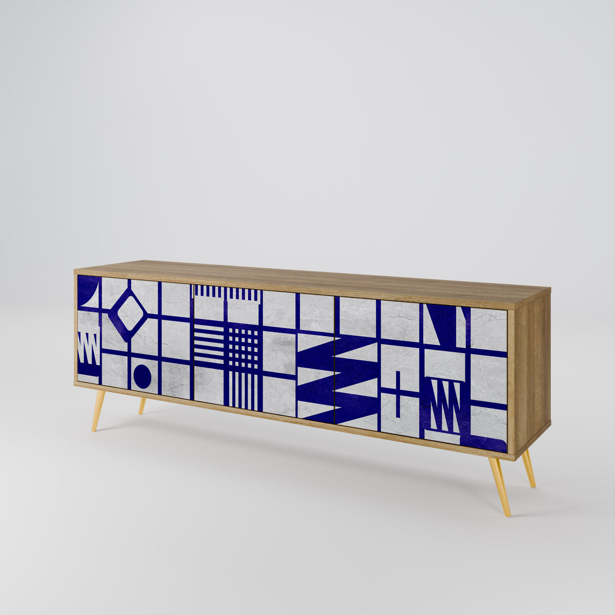 THE RIGHT PLACES Mueble de TV de 3 Puertas