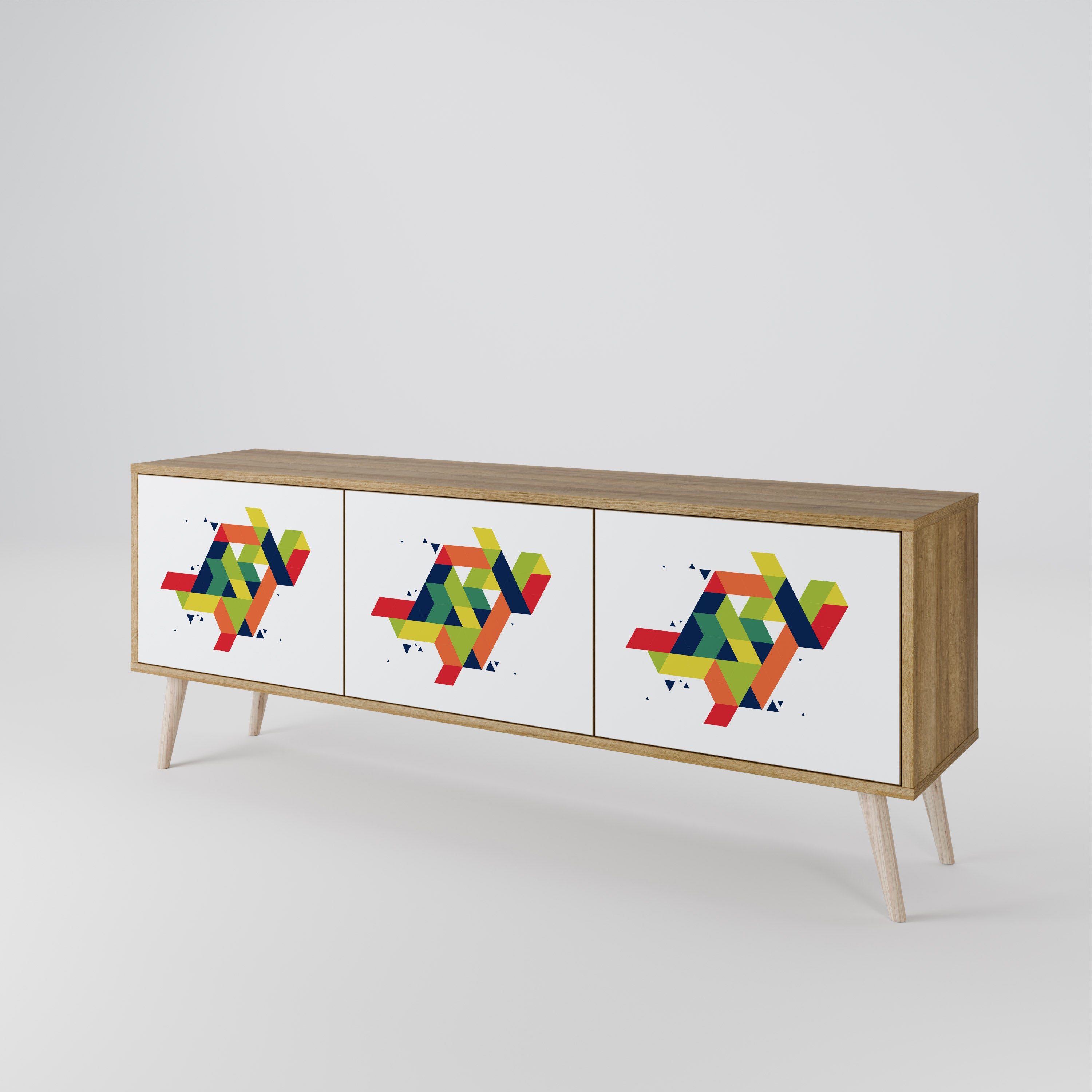 FUTURE SIGN Mueble de TV de 3 Puertas