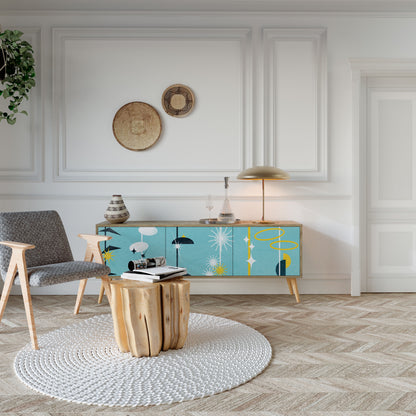 PATHS TO HAPPINESS Mueble de TV de 3 Puertas
