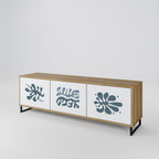 WONDERLAND VEGETATION Mueble de TV de 3 Puertas en Efecto Roble