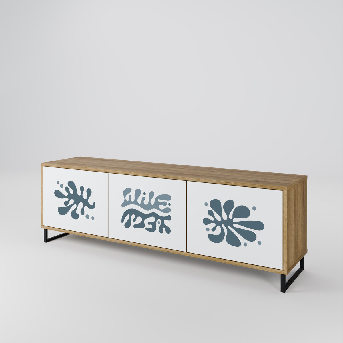 WONDERLAND VEGETATION Mueble de TV de 3 Puertas