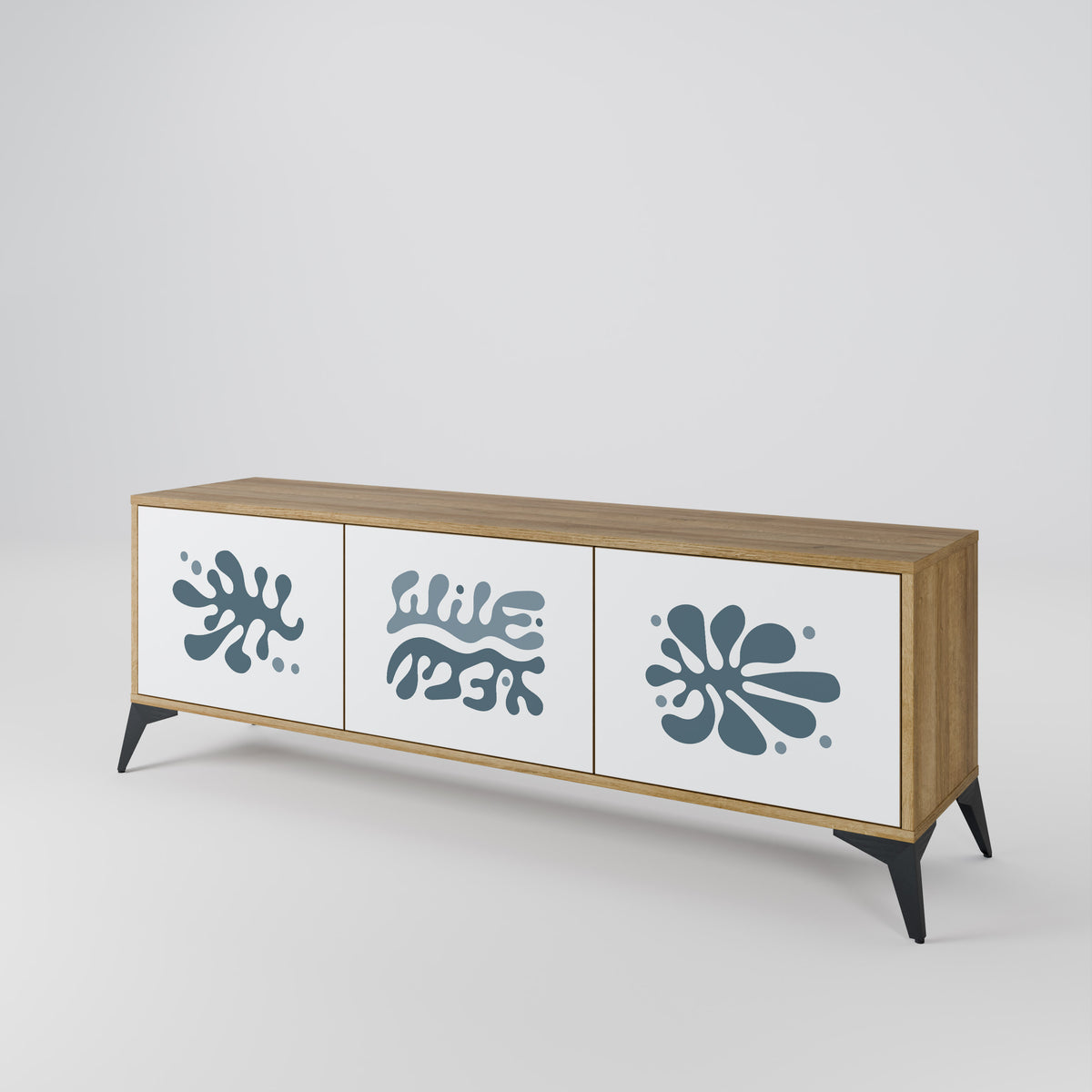 WONDERLAND VEGETATION Mueble de TV de 3 Puertas