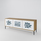 WONDERLAND VEGETATION Mueble de TV de 3 Puertas en Efecto Roble