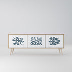 WONDERLAND VEGETATION Mueble de TV de 3 Puertas en Efecto Roble