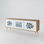 WONDERLAND VEGETATION Mueble de TV de 3 Puertas en Efecto Roble