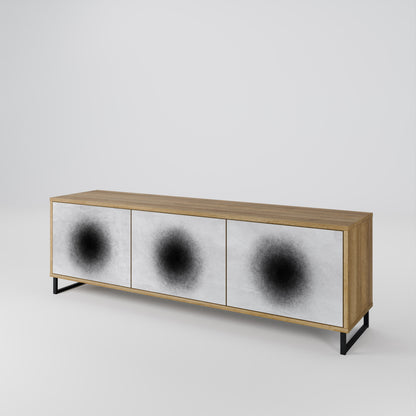 BLACK HOLE Mueble de TV de 3 Puertas
