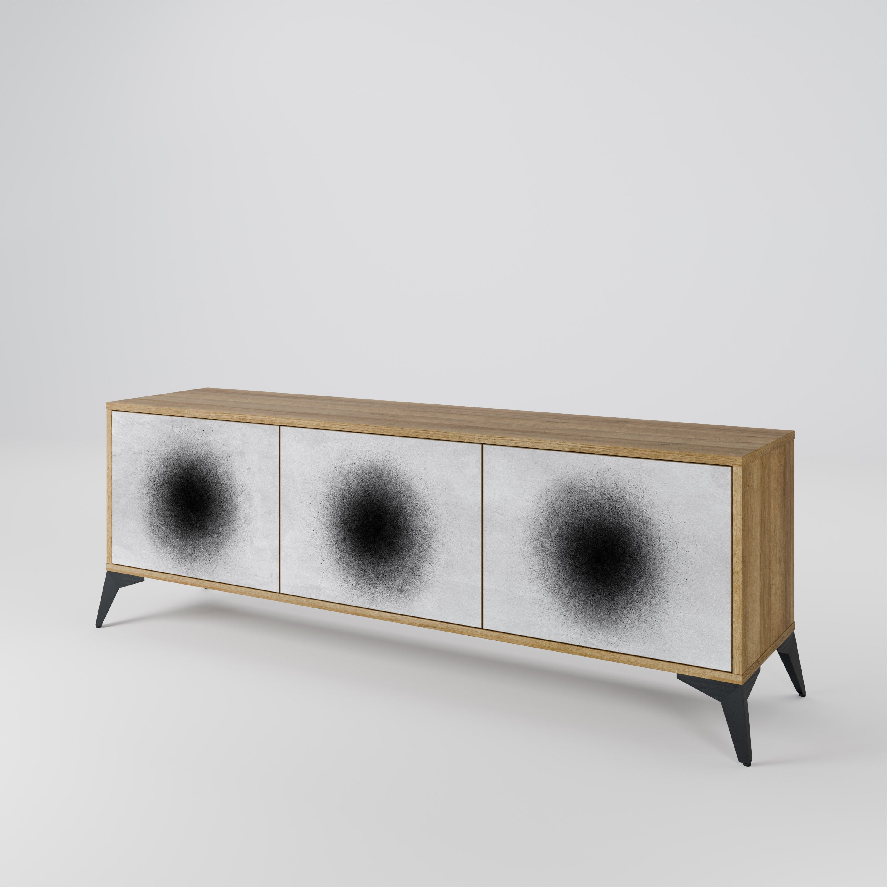 BLACK HOLE 3-Door TV Cabinet