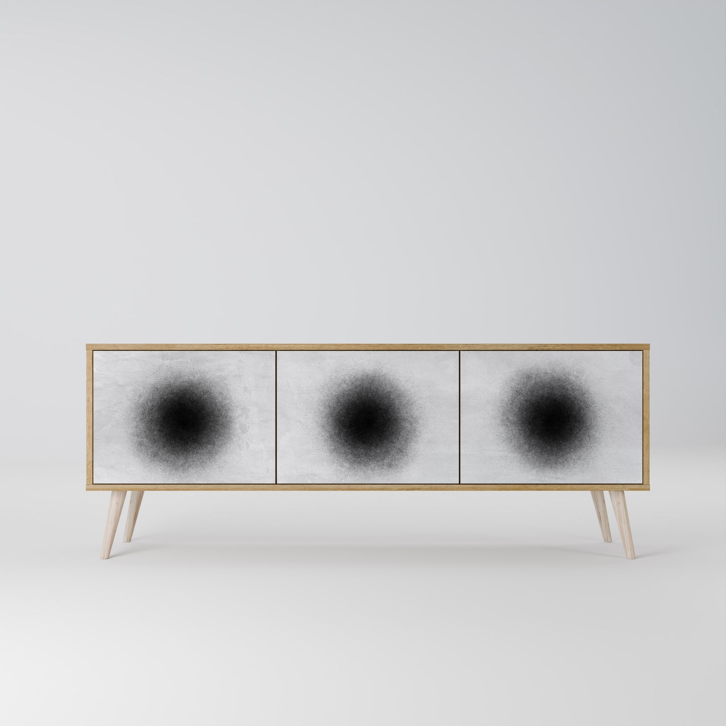 BLACK HOLE Mueble de TV de 3 Puertas