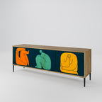 TOGETHER BUT SEPARATELY 3-Door TV Stand in Oak Effect