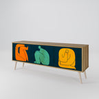 TOGETHER BUT SEPARATELY 3-Door TV Cabinet