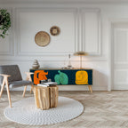 TOGETHER BUT SEPARATELY 3-Door TV Stand in Oak Effect