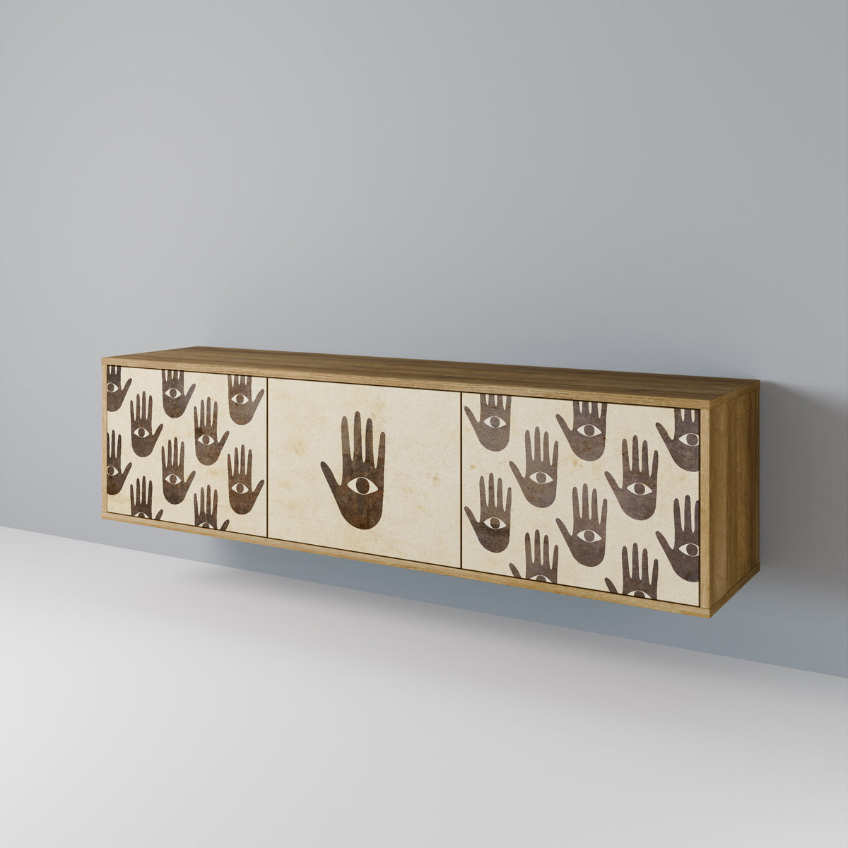 SEE MORE Mueble de TV de 3 Puertas
